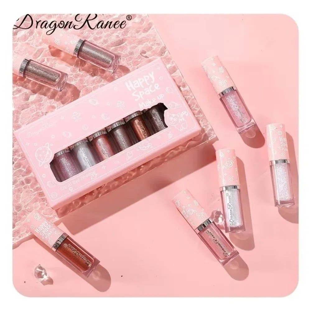 Set of 2 Happy Space 8 Colours Liquid Glitter Eyeshadow Makeup Set‎